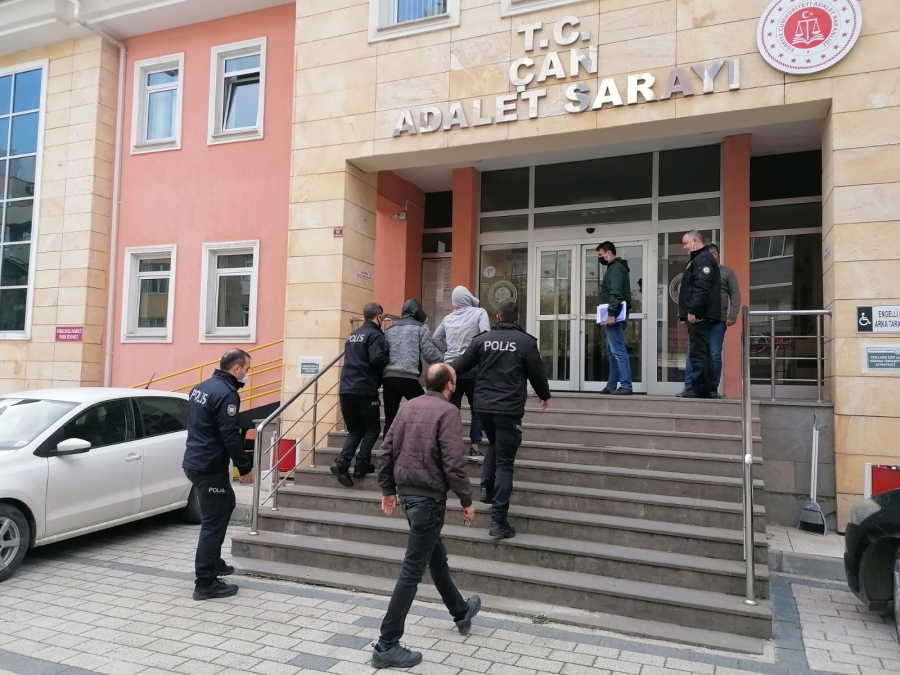 Çan’da hırsızlık zanlısı 2 kişi tutuklandı