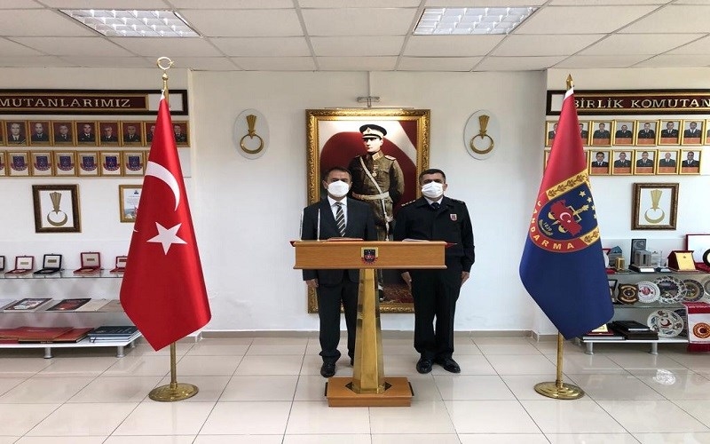 Vali Aktaş, İl Jandarma Komutanlığını ziyaret etti