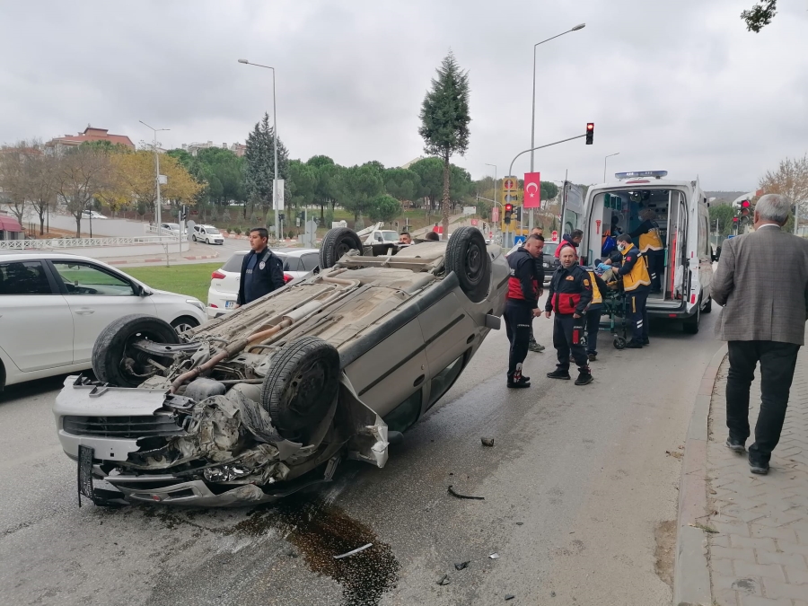 Çan’da trafik kazası; 1 yaralı