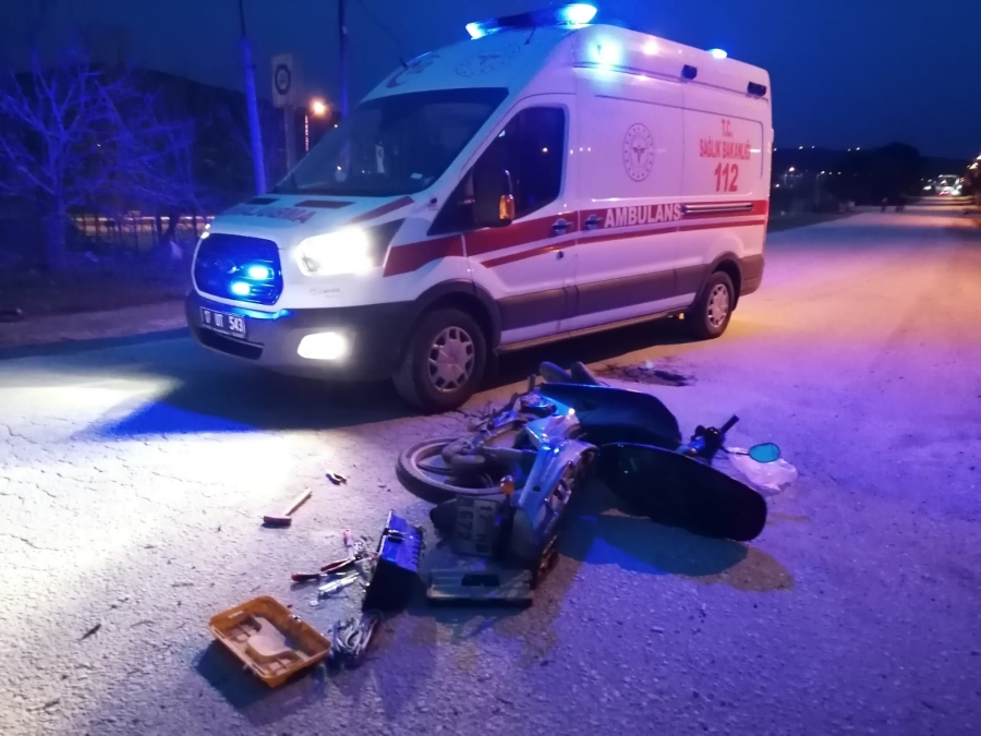 Çan’da Trafik Kazası; 1 Yaralı