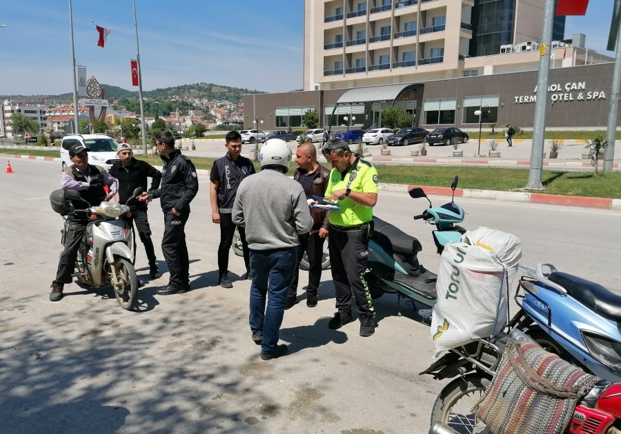 Çan’da motosiklet denetimi gerçekleştirildi