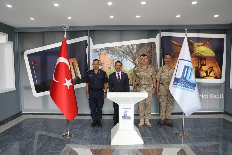 Bilecik Jandarma Eğitim Komutanı Tuğgeneral Uğur Ertekin, Vali Aktaş’ı ziyaret etti