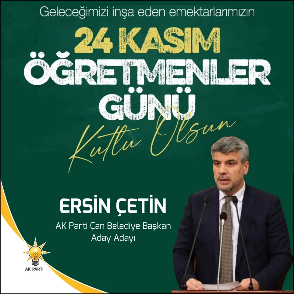 AK Parti Çan Belediye Başkan Aday Adayı Ersin Çetin