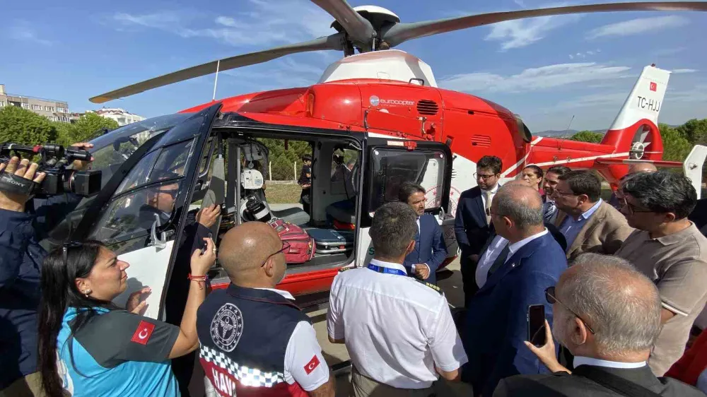 Ambulans helikopter göreve başladı