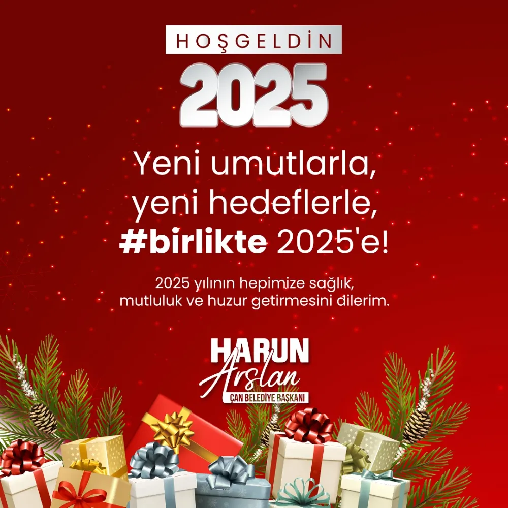 Çan Belediye Başkanı Harun Arslan Yeni Yıl Kutlama Mesajı