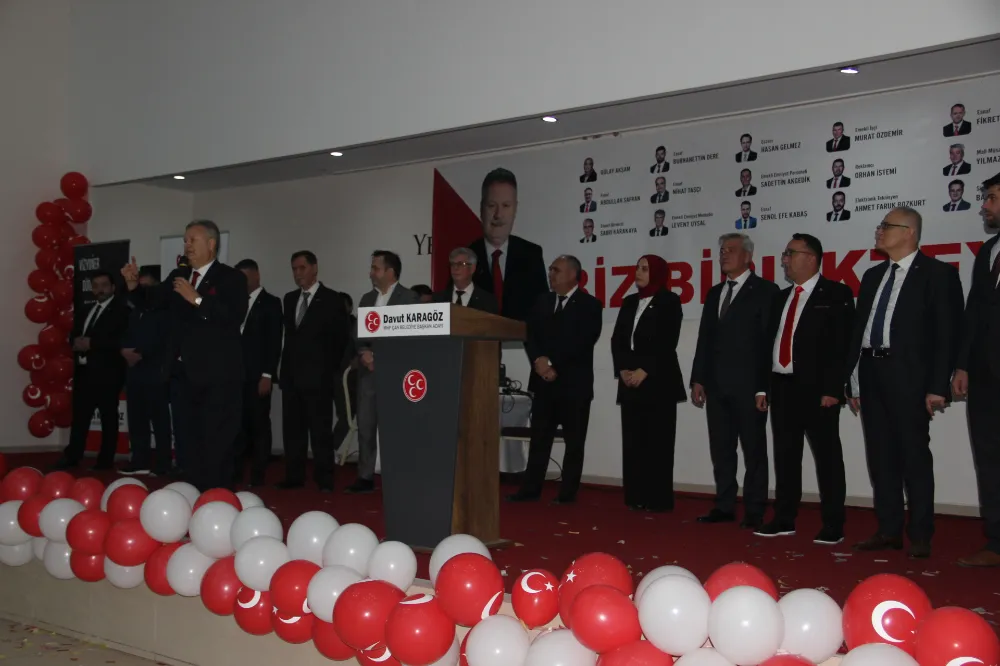 MHP Aday tanıtım toplantısı ve seçim bürosu açılışını gerçekleştirdi