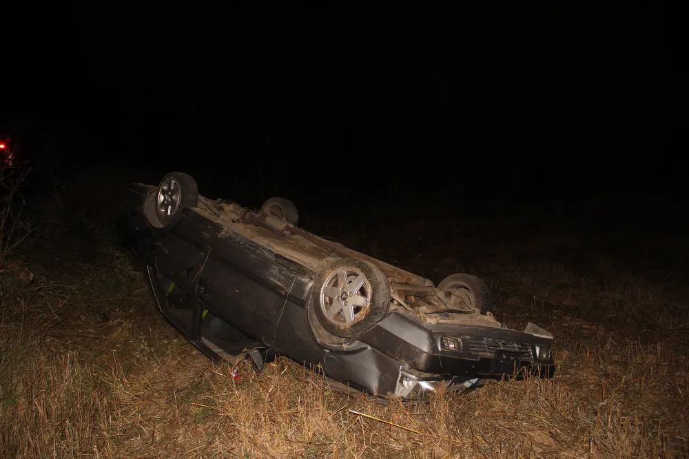 Çan’da trafik kazası ; 2 yaralı