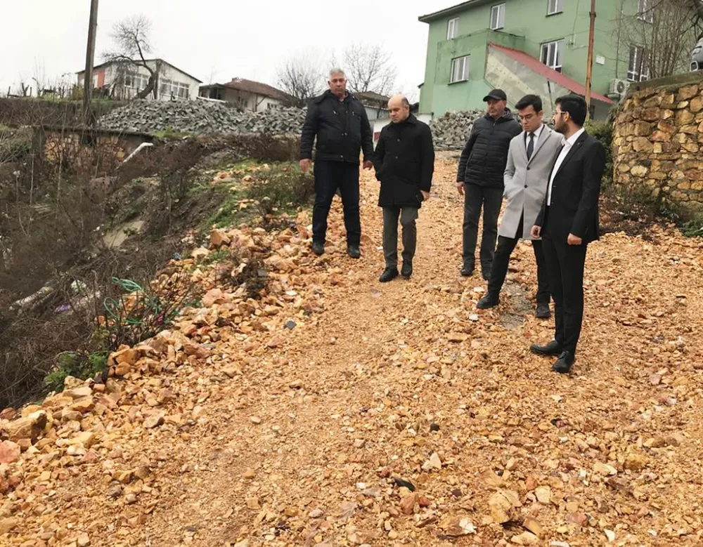 Çan Kaymakamı Dr. Nebioğlu köyde incelemelerde bulundu