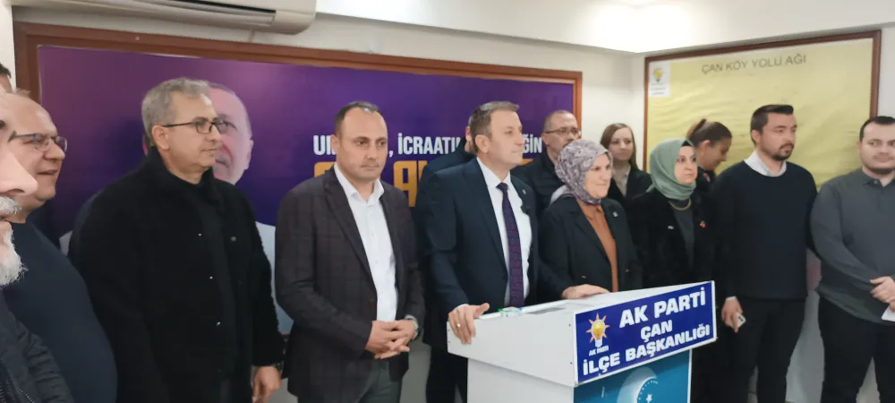 AK Parti İlçe Başkanı Okan; “Bizim Çan’a sevdamız var”