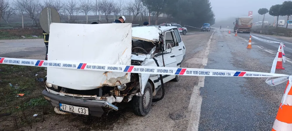 Çan’da trafik kazası 1 ölü, 1 ağır yaralı