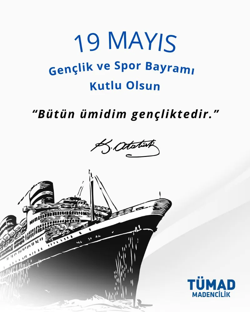TÜMAD 19 Mayıs Kutlama Mesajı 