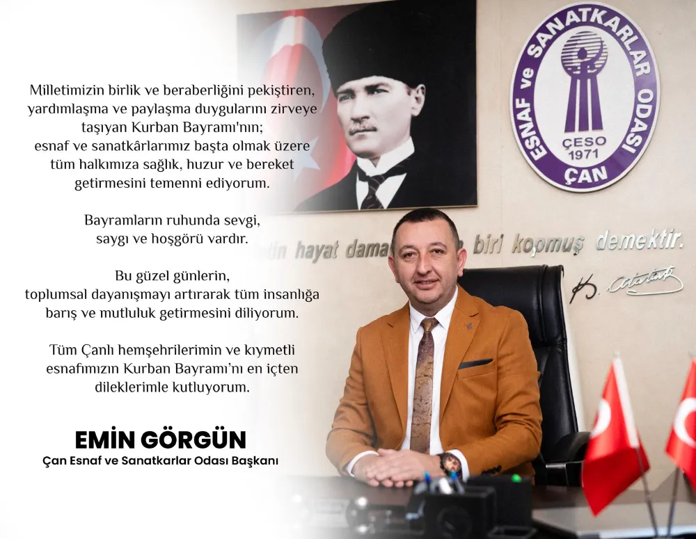 Esnaf ve Sanatkarlar Odası Başkanı Görgün