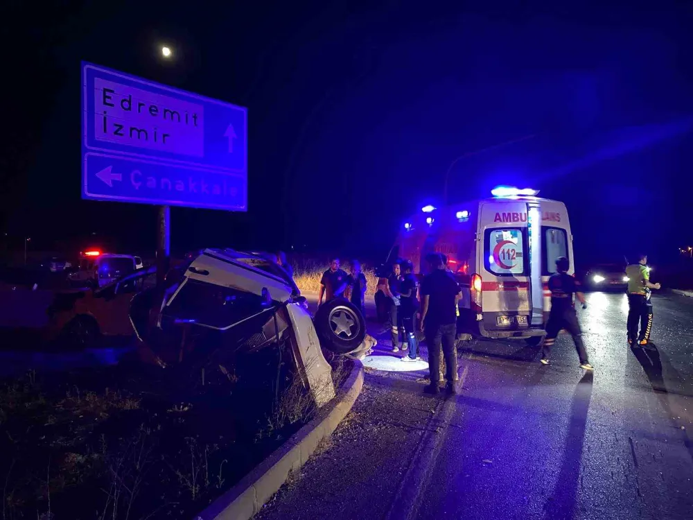 İki Otomobil Çarpıştı: 1’i Ağır 3 Yaralı