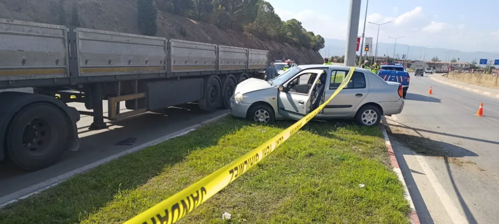 Çan ‘da trafik kazası;1 ölü 1 yaralı
